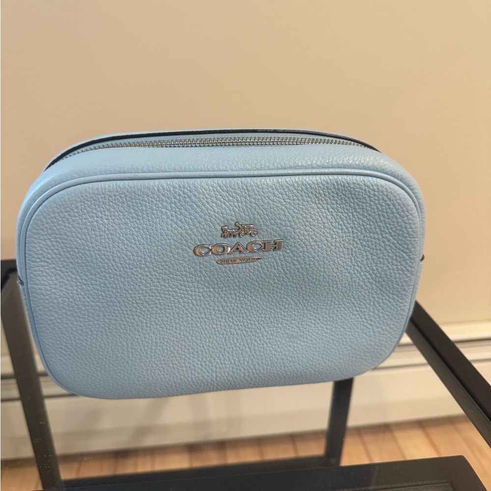 Coach Light Blue Leather Crossbody Bag